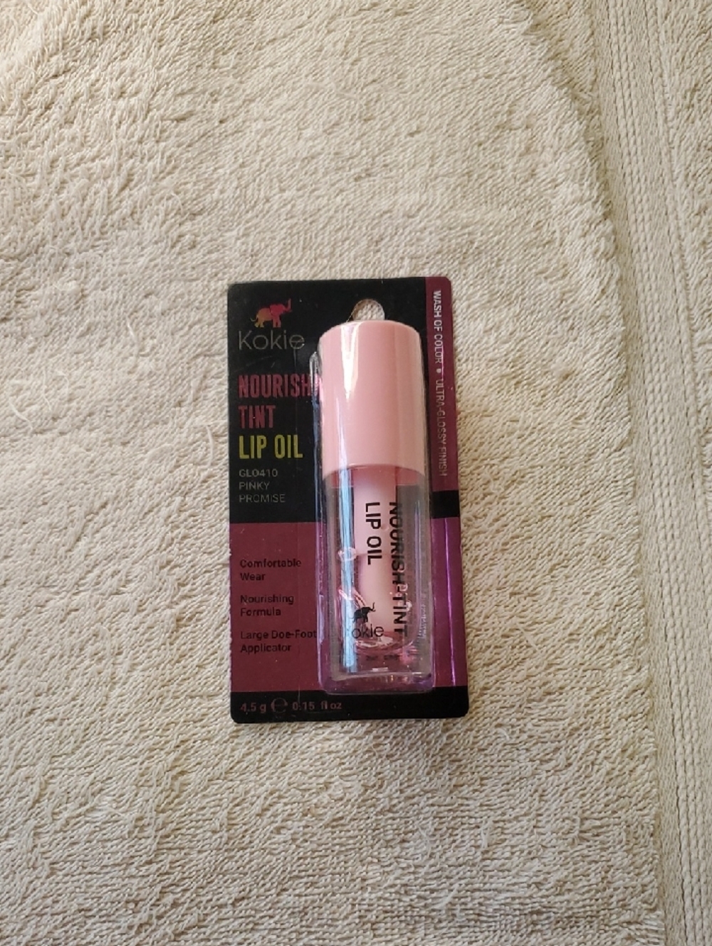 Kokie Nourish Tint Lip Oil Pinky Promise